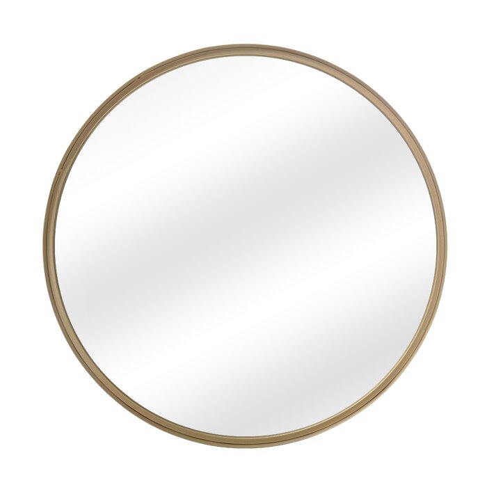 Mercury Row® Fergus Round Metal Wall Mirror & Reviews | Wayfair