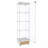 Modern Glass Display Cabinet With Drawer , Antique Cabinet With Led Lights, Tempered Glass Bookshelf,  1-Door Storage Case With 4 Shelves-1363088592