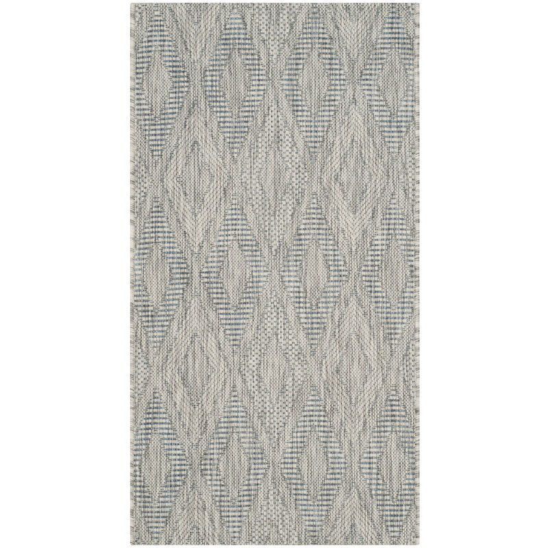 Colon Grey Indoor/Outdoor Indoor/Outdoor Rug, Rectangle 79 x 152 cm
