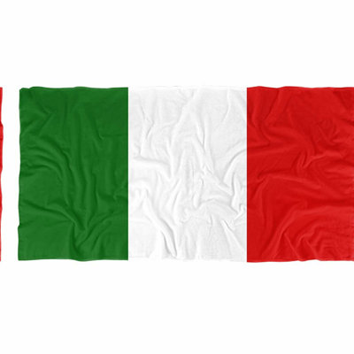 Patriotic Italian Flag Beach Towel - 30x60 Inch Officially Licensed