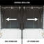 Elan 56-60" W x 66" H Sliding Frameless Tub Door with 3/8" Clear Glass-98714415