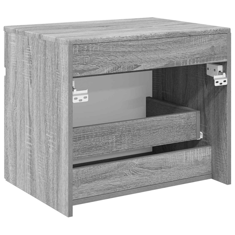 Bathroom Cabinet, Grey Sonoma