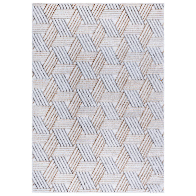 Nyjah Performance Geometric Rug, Rectangle 5'3" x 7'6"