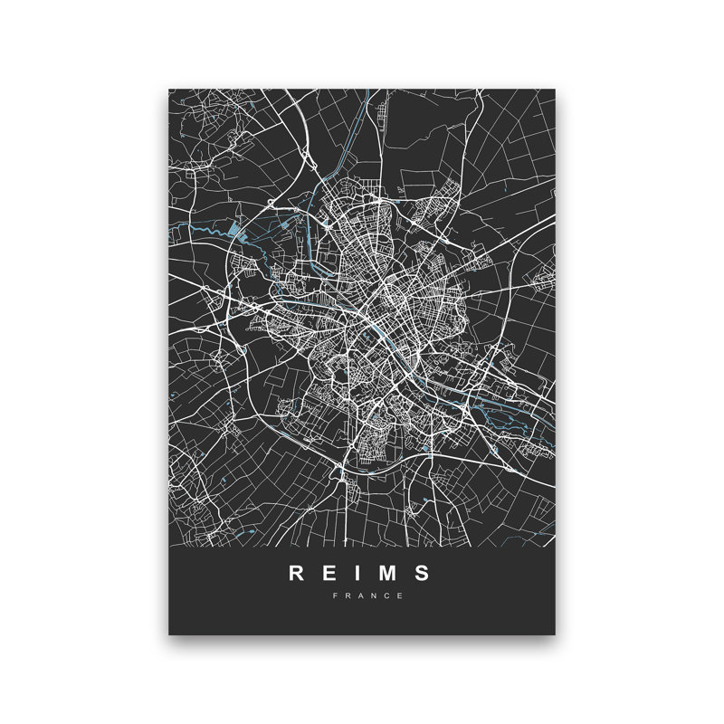 Reims - Print, Wrapped Canvas, 42cm H x 30cm W x 1cm D