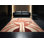 Tapis arc-en-ciel moelleux moelleux de style art déco Wooten Flamingo - reliure beige