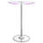 Thea LED Bar Table Chrome And Clear
