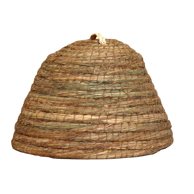 Medium Straw Skep Beehive - 40Cm Dia, 26cm H x 40cm W x 40cm D, Brown