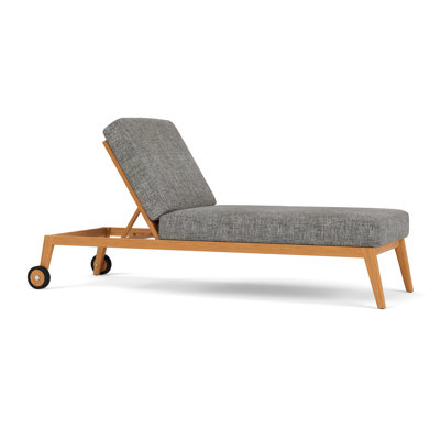 Alpine Outdoor Teak Chaise Lounge