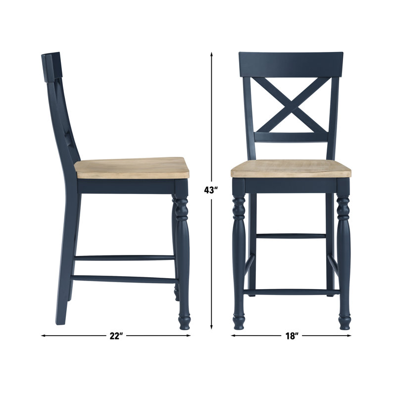 Ensemble de salle à manger extensible Darcy, Bleu, 7 pièces : table, 6 chaises