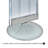 Two-Sided Pegboard Floor Display on a Silver Round Stationary Base: Panel Size: 16"W x 60"H-131366327
