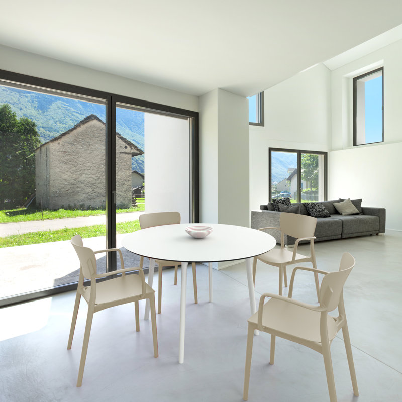 Chaise d'appoint de salle à manger Farrah, Taupe