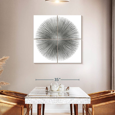 Silver Sunburst I
