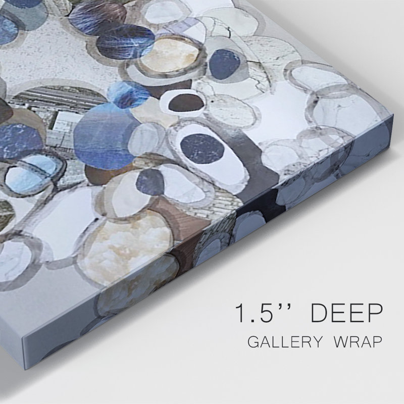Santa Cruz Beach Stones - reproduction sur toile tendue, H 48 po x l 32 po x P 1 po