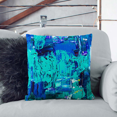 Abstract Square Throw Cushion