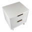 Table de chevet 18 po en blanc (2 tiroirs)-817235528
