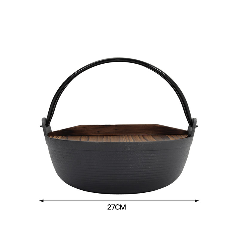 Alpen Home Cast Iron Stock Pot, 27cm