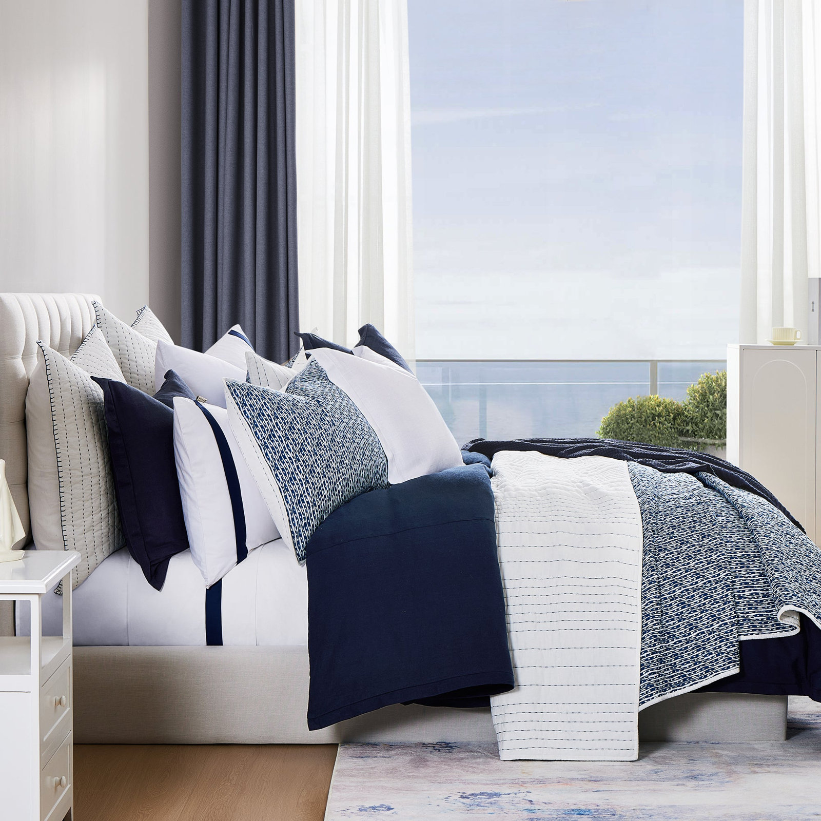 Boswick Cotton Quilt Set, Twin Quilt + 1 Standard Sham