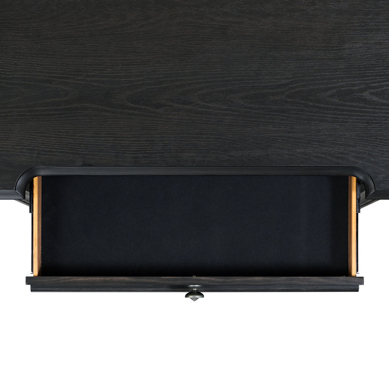 Ensemble de chambre à coucher Giesecke, 5 Pcs: Bed, Dresser, Chest, 2 Nightstands, Grand lit, Black