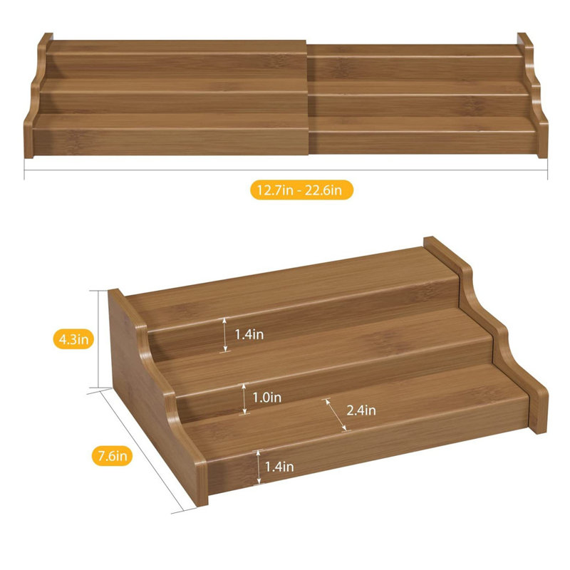 Bamboo Spice Rack, Natural