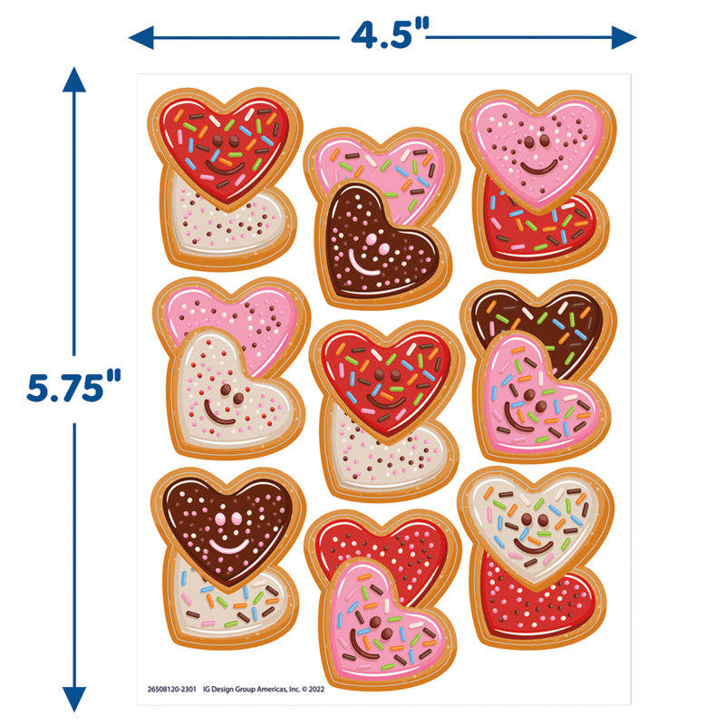 Autocollants géants Eureka pour la Saint-Valentin