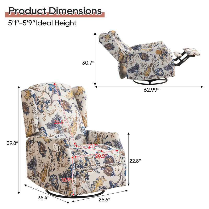 Ensemble de fauteuils inclinables et pivotants à bascule 2 pièces