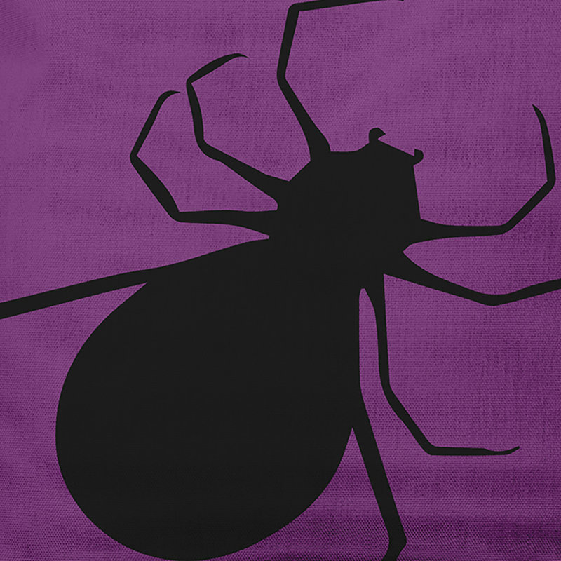 Coussin décoratif Big Spider, Mauve