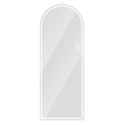 65" X 21" Arch Led Full Length Mirror. Dimmable, Safe. For Bedroom, Living Area. High Definition, Corrosion . Adjustable Modes. Clear Reflection. Two