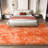 Ultra-Fluffy Soft Non-Slip Shaggy Rug Pet-Friendly Tie-Dye Orange Perfect for Living Rooms, Bedrooms, Nurseries, and Offices Indoor Area Rug-1523642914