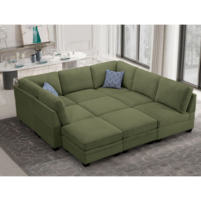 Corduroy U-Shaped Sectional