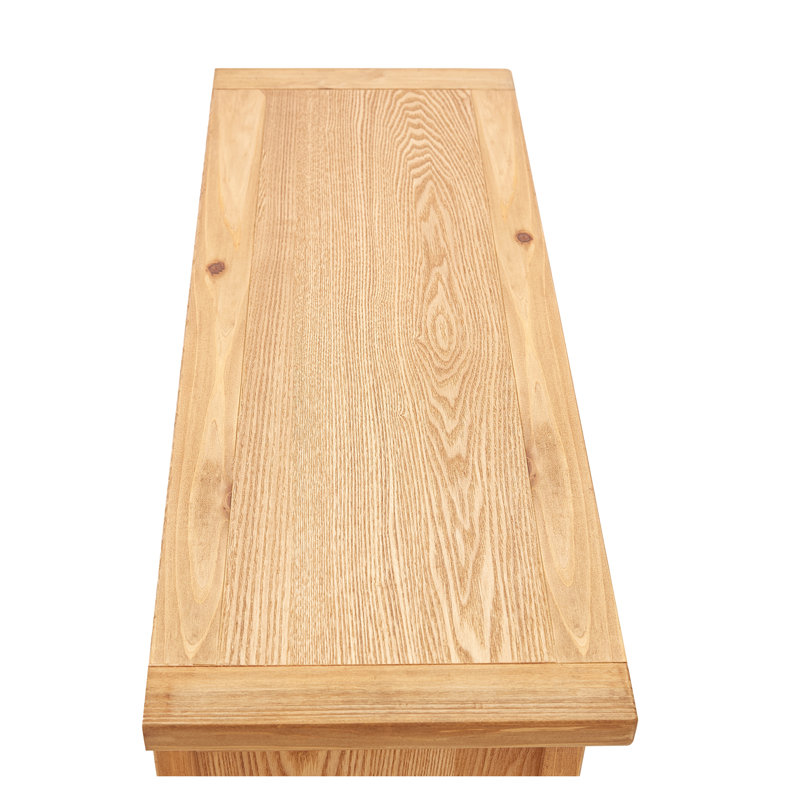 Wood Flip Top Storage Bench, Natural/Waxed