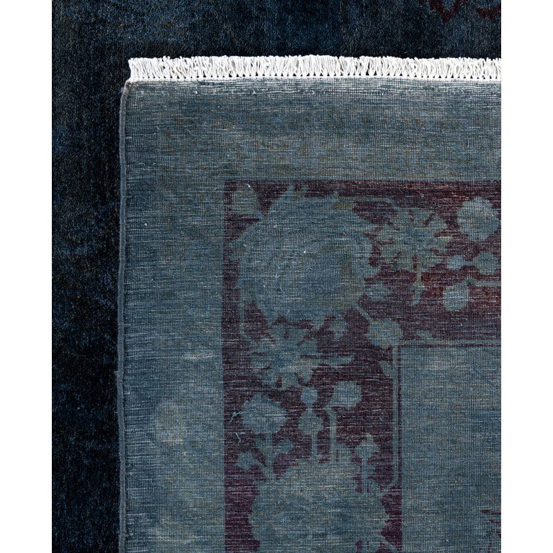 Overdyed One-of-a-Kind 6' 2" X 9' 3" Hand Knotted Area Rug