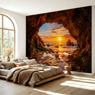Papier peint adhésif autocollant amovible Sea Caves Lake Superior