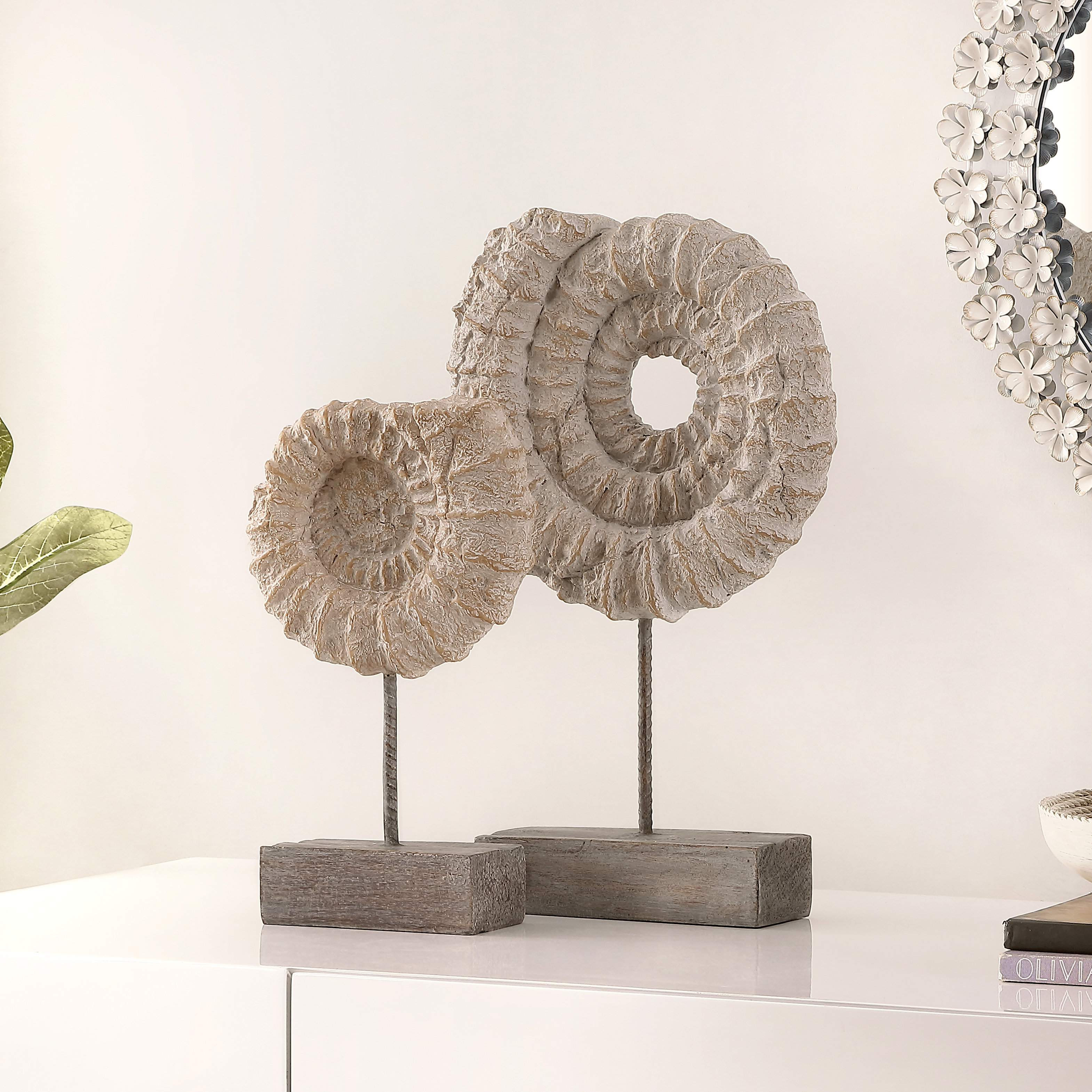 Sand & Stable™ Nancy Conch Shell Sculpture (Set of 2) & Reviews | Wayfair