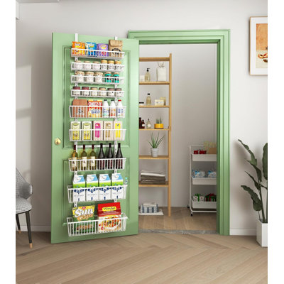White 9-Tier Over The Door Pantry Organizer