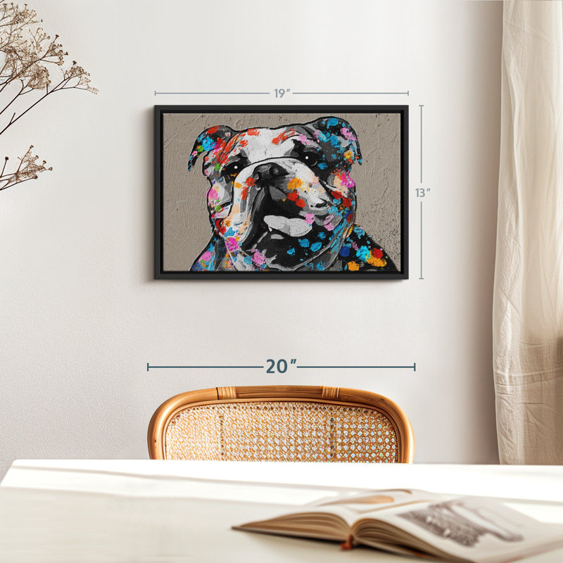 Animal "Art mural", H 13 po x l 19 po