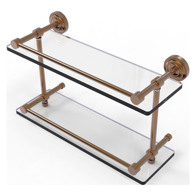 Marchmont 2 Piece Tiered Shelf, Brushed Bronze