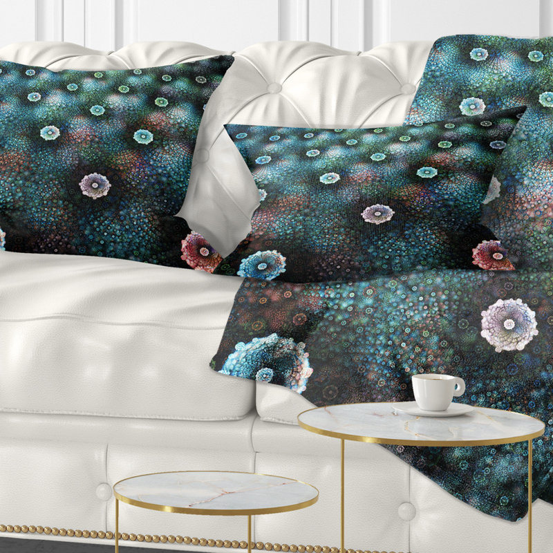 Housse de coussin et insert floral