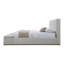 Lit oriental en lin avec rangement-225730838
