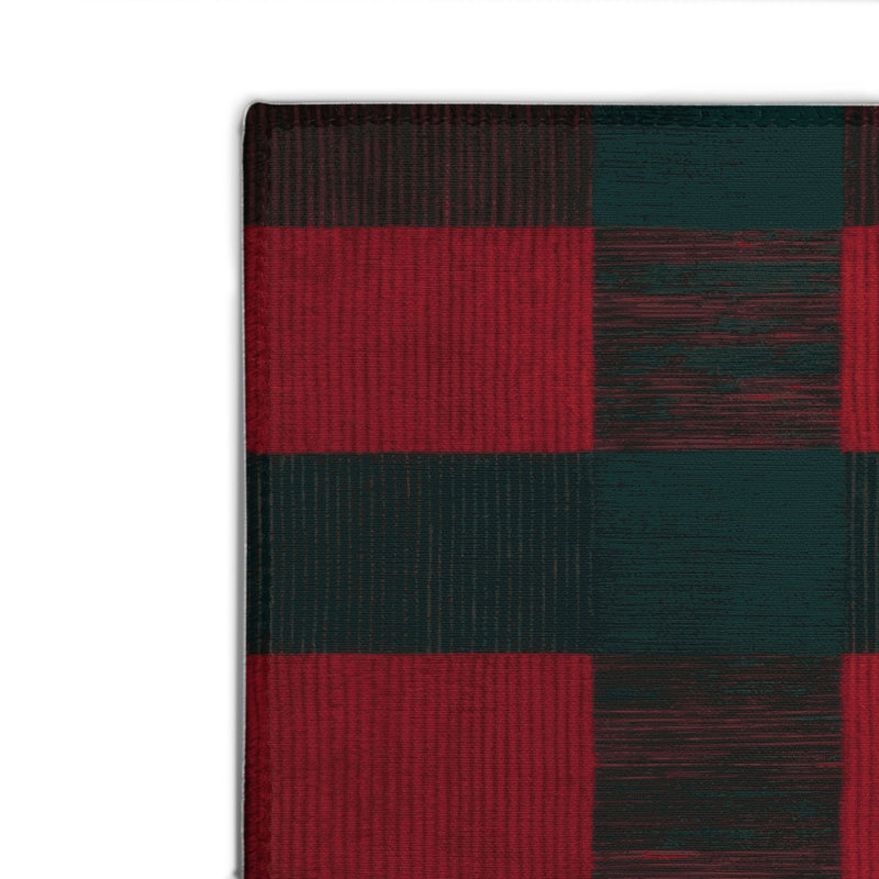Tapis d'intérieur et d'extérieur à carreaux gris, Rectangulaire 2 pi x 3 pi