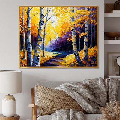Golden Birch Woods II - reproduction sur toile