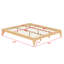 Base de lit plateforme en bois de bambou sec massif avec support en lattes de bois-1548500814