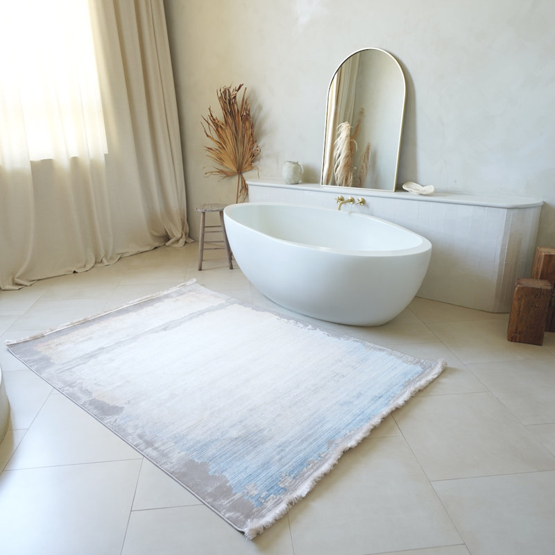 Tapis beige tissé à la machine Harville, Rectangle 9 pi 2 po x 12 pi 3 po