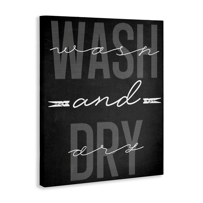 Toile noire Wash And Dry, design par Marcus Prime, H 20 po x l 16 po