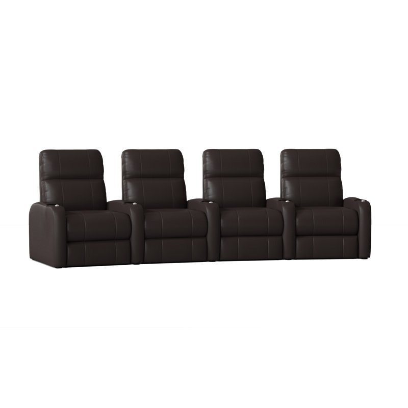 Sièges de cinéma maison (rangée de 4), Espresso luxe, Manuel