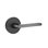 Helios Round Privacy (Bed & Bath) Door Lever with Round Rosette