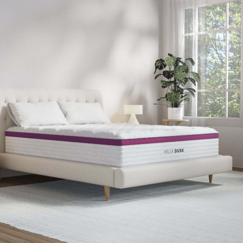Matelas Helix Dusk avec plateau-coussin GlacioTex, Simple extra long