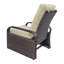 Fauteuil inclinable d'extérieur, fauteuil inclinable réglable en osier