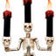 Candélabre 14,5 "squelette d'Halloween