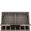 Bar Rowan, six porte-bouteilles encastrés, armoire double porte