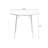 Walnut&Black Round Solid Wood Dining table-1973062715